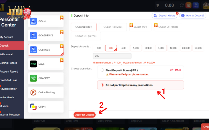 Deposit - Jili Official 6 click-apply-for-deposit