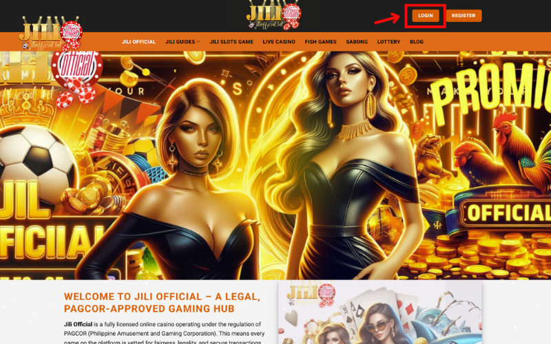 Log in - Jili Official 2 click-the-orange-login-button