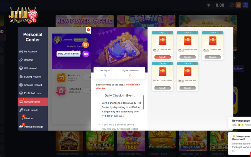 How to register an account on Jili Official 8 five-day-consecutive-log-in-rewards
