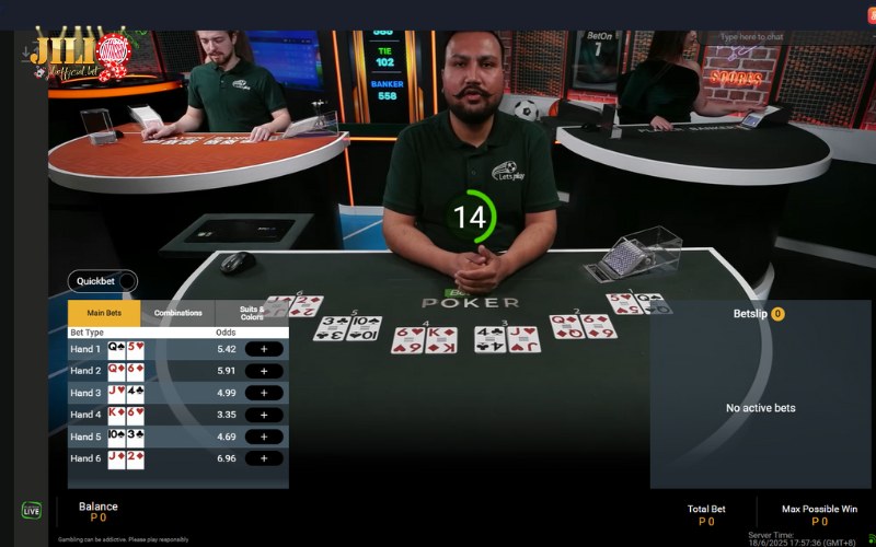 How to play a live casino online 6 live-poker