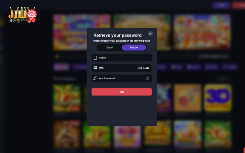 Log in - Jili Official 4 reset-your-password