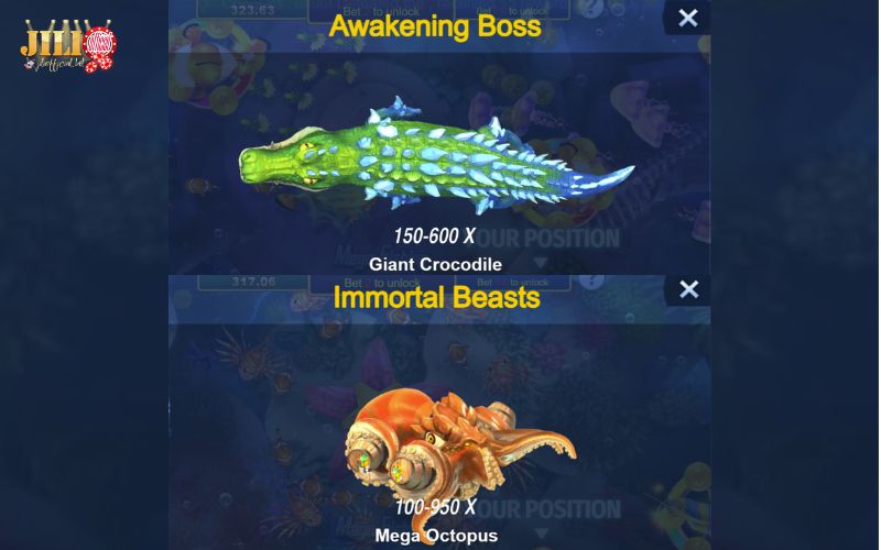 Mega Fishing: Play Online Catch Big Bosses and Win Huge Jackpots at JILI 13 awakening-boss-and-immortal-beasts-mega-fishing