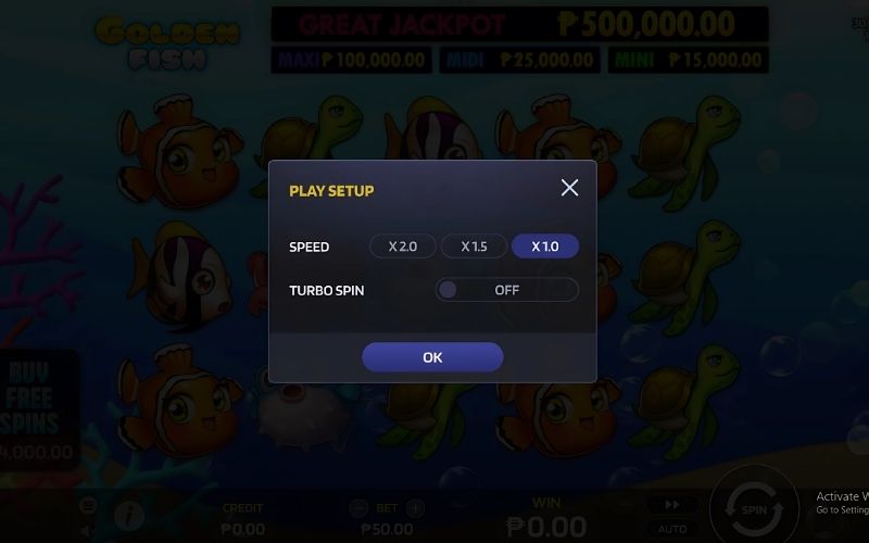 Golden Fish slot – Fish shooter Jackpot RTP 96% up to 2,500x 8 can-adjust-the-game-speed