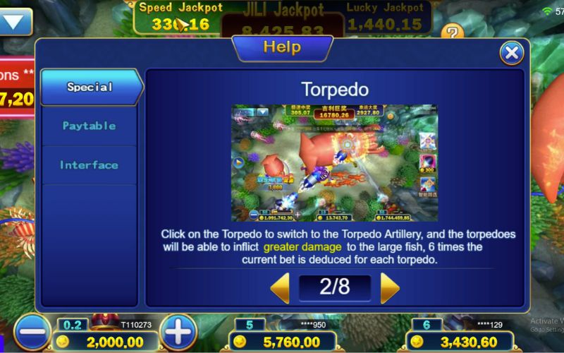 Jackpot Fishing - Shoot Fish, Win Boss Jackpot Up to 888X 7 use-torpedo-to-big-win