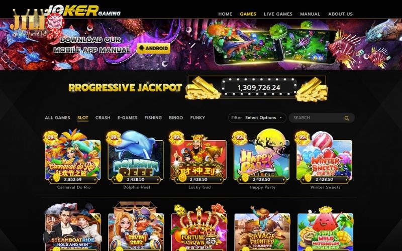 Joker Slot Review – Top Games, Max Win, Player Insights & More 2 Joker Slot lobby at Jili