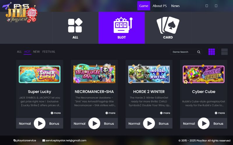 PS Slot Review – Top games that are easy to play and offer big wins 2 PS Slot lobby