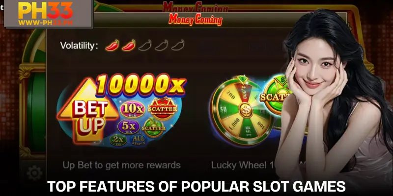 Money Coming | Play Games to Accumulate Exciting Jackpots 3 Outstanding features in slot games